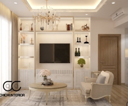 Thiết kế nội thất cho Chị Oanh 2PN 64m2 tại Masteri Centre Point
