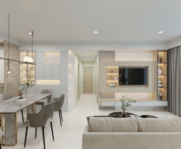 Thiết kế Căn 3 Phòng Ngủ The Sun Avenue Quận 2 – Sang Trọng và Tươi Mát
