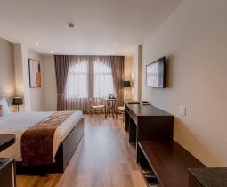 Thiết Kế Nội Thất Chung Cư 2 Phòng Ngủ Với Tông Màu Trắng Và Gỗ Ván Ép Toàn Bộ Nội Thất