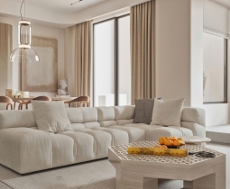 Thiết Kế Nhà Ở và Nội Thất Chung Cư Màu Trắng - Hồng nhẹ: Sự Hài Hòa Hoàn Hảo trong Không Gian Sốn