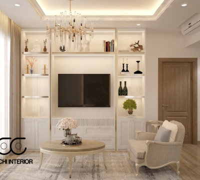 Thiết kế nội thất cho Chị Oanh 2PN 64m2 tại Masteri Centre Point