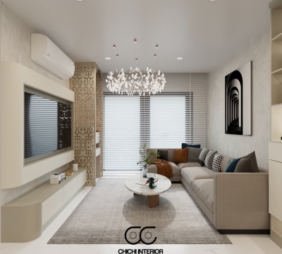 Thiết Kế Chung Cư 3 Phòng Ngủ 77m2 Tại Trung Tâm TP. Hồ Chí Minh Với Phong Cách Tân Cổ Điển